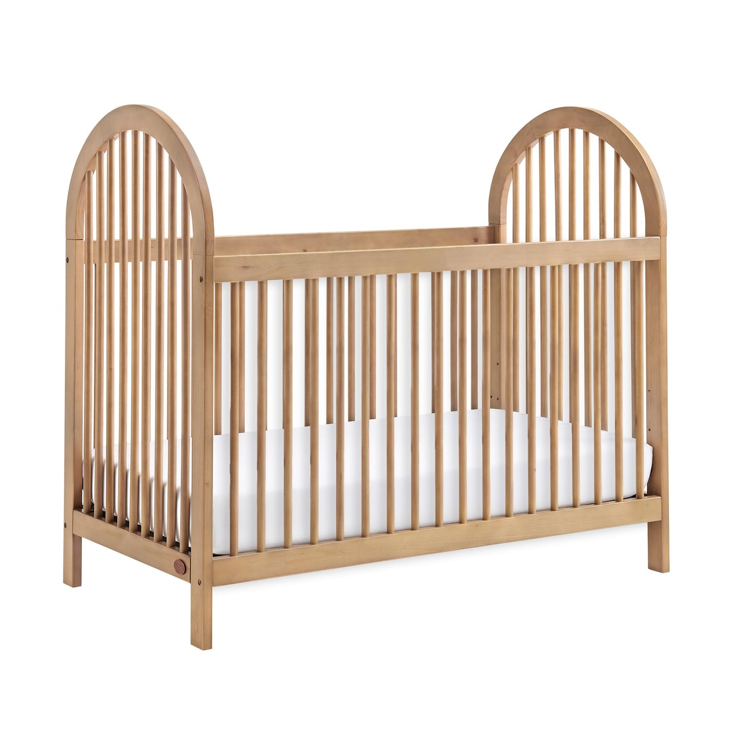 Soho Baby Everlee 3-in-1 Island Crib, Honey Wood - WoodArtSupply