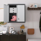 STEELIST Metal Wall Cabinet, Metal Garage Cabinets Wall Mount, Metal Wall Cabinets for Garage, Tool Cabinets with Lockable Doors and Shelves, Garage Cabinet for Home, Office, Basement STEELIST