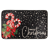 PodaFu Christmas Rug, Front Door Mat - 17x29 Inch (Black) Exquisite Rugs for Indoor/Outdoor Use podafu