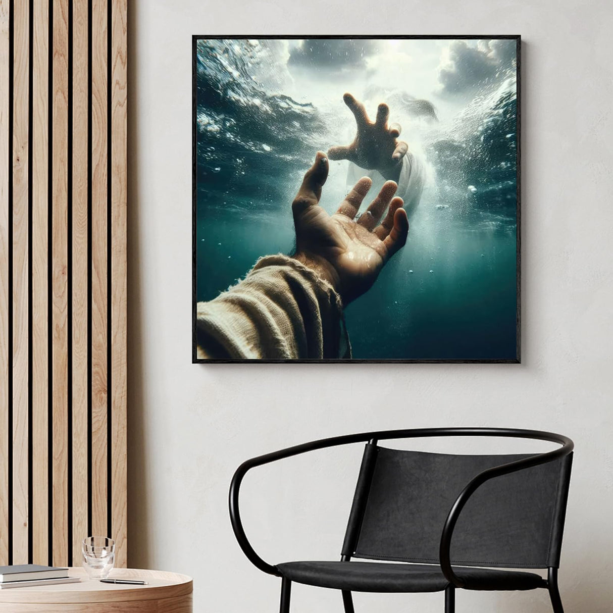 Yezavesu Diamond Art Kits for Adults, Jesus 5D Diamond Painting Kit for Beginners, Inspiring Faith DIY Round Full Drill Painting with Gem Art Kits for Home Wall Decor 14 x 14 Inch Yezavesu