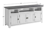Martin Svensson Home Foundry 65" TV Stand, White Stain with Grey Top Martin Svensson Home