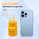 MECMO NEMA 10-50P to 14-50R EV Charger Adapter, 240V 50Amp 3 Prong Plug to 4 Prong EV Charger, 50A Stove Oven Range to EV Generator Adapter 220/250V for Level 2 EV Charging Tesla Power Cord Adaptor MECMO