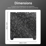 YOOPAI Double-Sided PEI+PEO Sheet and Flexible Magnetic Build Plate, 235 * 235mm 3D Printer Bed Platform for Creality K1/K1C/Ender 3/Ender 5 S1/Ender 3 Pro/Ender 3 V3/Ender 3 S1 Pro/Ender 3 Neo YOOPAI