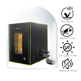 Makermate 3D Printer Enclosure with Ventilation,LED Light,Thermo-Hygrometer Resin 3D Printer Enclosure Lock Smelly Vent Odors for Creality Ender Anycubic Elegoo Bamboo lab Prusa Sovol 3D Printer Makermate