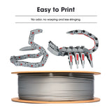 eSUN PLA Basic Filament 1.75mm, 3D Printer Filament High Speed PLA for Fast Printing, 1KG Spool (2.2 LBS) 3D Printing Filament for High Speed 3D Printers, Grey eSUN