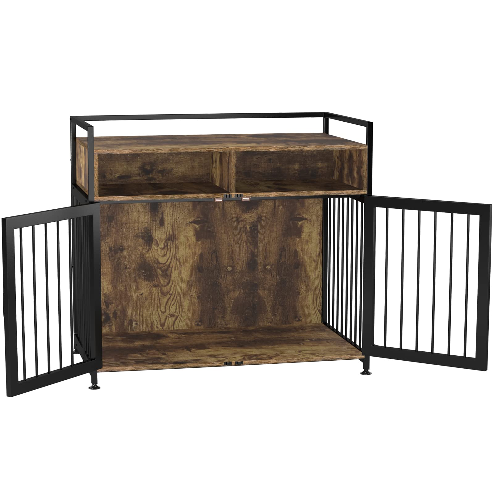 GDLF Dog Crate Furniture-Style Cages for Dogs Indoor Heavy Duty Super Sturdy Dog Kennels with Storage and Anti-Chew (41Inch = Int.dims:39.4”Wx22.2”Dx23”H) - WoodArtSupply