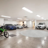 ANTLUX 4FT LED Wraparound 40W Shop Lights for Garage, 4400lm, 4000K, 4 Foot Crystal LED Wrap Light, 48 Inch Integrated Linear Strip Flush Mount Office Workshop Ceiling Lighting Fixture, 4 Pack ANTLUX