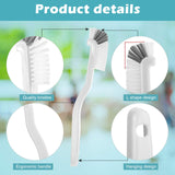 5 Piece Cleaning Dish Scrub Brush Kitchen Sink Bathroom Brushes, Household Pot Pan Dishwasher Edge Corners Grout Deep Cleaning Brush with Stiff Bristles (White and Black) Patelai