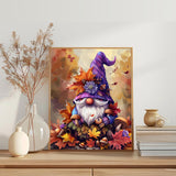 Harvest gnome Paint by Number for Adults Beginner,Falling Leaves and Mushrooms Paint by Numbers,Fall Decor Paint by Numbers Kits Suitable for Thanksgiving Day Decoration Without Frame 16x20 Inch Generic