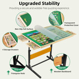 ALL4JIG 1500 Pieces Puzzle Table for Adults Gifts, Wooden Jigsaw Puzzle Table with 4 Drawers, Upgraded Stability & Optimized Lightweight Design, Puzzles for Adults ALL4JIG