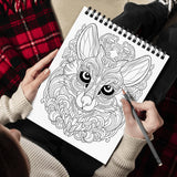 SOUTHERN LOTUS Animal Patterns Spiral Coloring Book Wirebound Hardcover Papers With Relaxing Animals Mandala Drawings Color Pages For Adults Women Seniors Mindfulness Relaxation Anxiety Relief SOUTHERN LOTUS