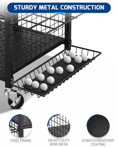 Mythinglogic Golf Storage Garage Organizer,Golf Bag Storage Stand and Other Golfing Equipment Rack,Extra Large Design for Golf Clubs Accessories,2 golf bag rack