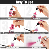 FansArriche Airbrush Paint, 48 Colors with 4 Thinner and 2 Primer, Water-Based Metallic & Neon & Iridescent Acrylic Air Brush Painting Set, 30 ml/Bottle FansArriche