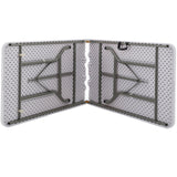 BTEXPERT 8-Foot-96 long White Plastic Folding Table Portable 30" Wide, 29" High, Indoor Outdoor Events Banquet Dining Party Patio, One BTEXPERT