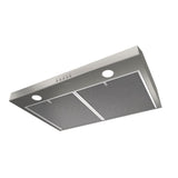 Broan-NuTone BCSQ130SS Three-Speed Glacier Under-Cabinet Range Hood with LED Lights ADA Capable, 1.5 Sones, 375 Max Blower CFM, 30-Inch, Stainless Steel Broan-NuTone
