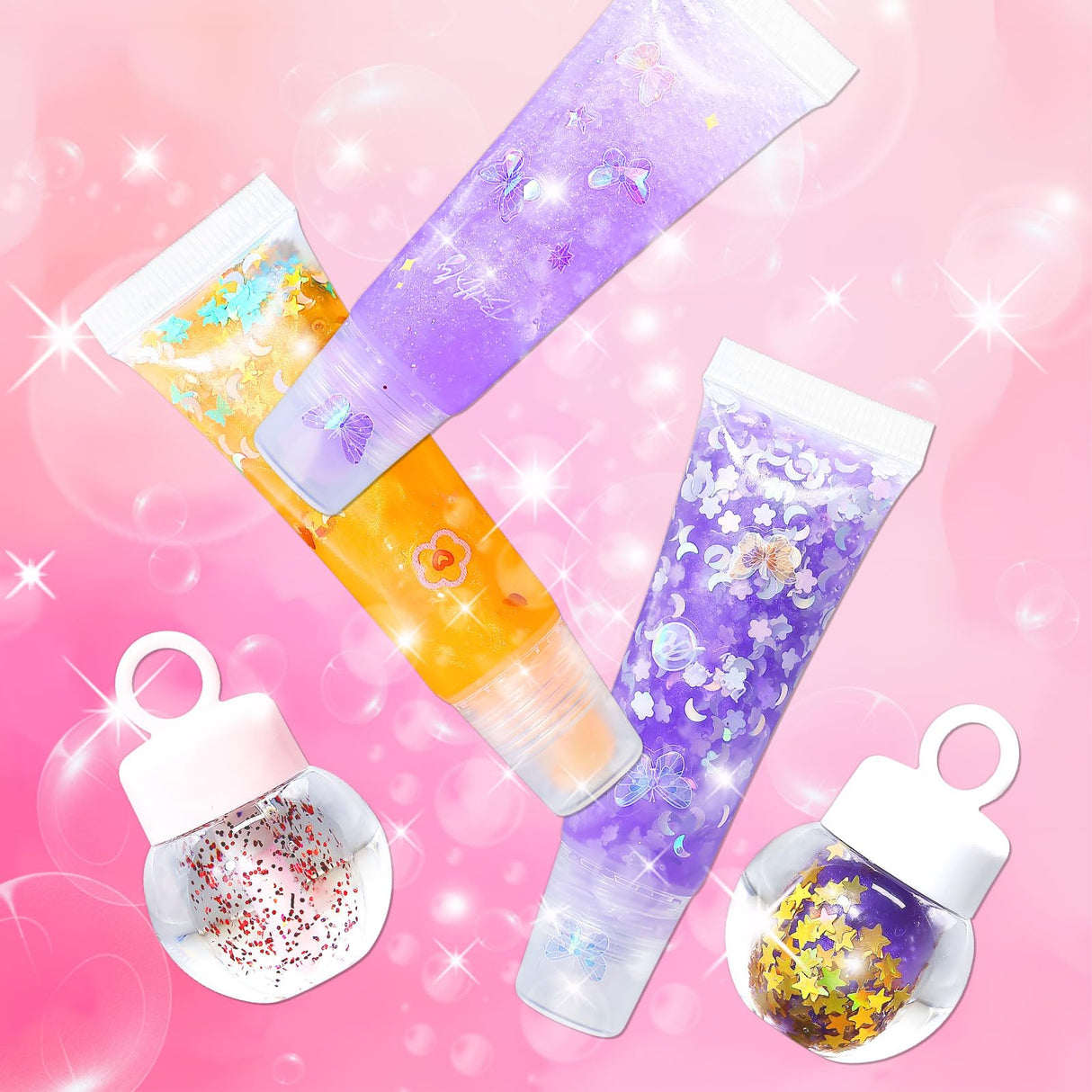 WhizToys 74 PCS Lip Gloss Making Kit, DIY Make Your Own Lip Gloss Kit Beginner,Fun Craft Set for Girls Kids Teens Women, Birthday Gifts Set for Girl,Woman WhizToys