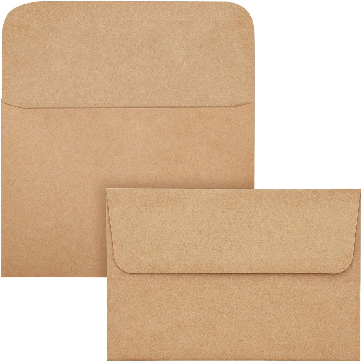 100 Pack Blank Cards and Envelopes 4x6, Bulk Kraft Paper Greeting Cards for DIY Card Making, Wedding, Birthday, All Occasions Sustainable Greetings