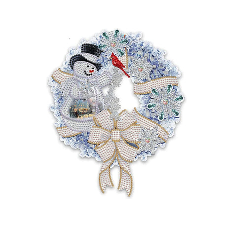 KTHOFCY 5D DIY Diamond Painting Kits for Adults Kids, Christmas Garland Full Drill Embroidery Cross Stitch Crystal Rhinestone Paintings Pictures Arts Wall Decor Painting Dots Kits 15.7X11.8 in KTHOFCY