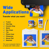 Printers Jack 400ML Sublimation Ink for Supertank 15000 C88 C88+ WF7720 ET2720 ET4760 ET2760 ET2750 WF7820 Inkjet Printers Heat Press Transfer on Mugs, Plates, Polyester Shirts, Phone Cases etc Printers Jack