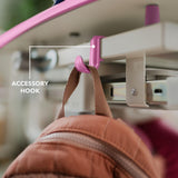 Mount-It! Kids Desk and Chair Set, Height Adjustable Sturdy, Girl Desk, Kids Art Desk, Kids Study Desk and Chair Set for Boys, Home School, Drafting Desk, Ergonomic Childrens Storage Drawer Pink Mount-It!