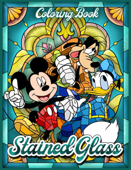 Stained Glass: Coloring Book WoodArtSupply