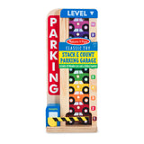Melissa & Doug Stack & Count Wooden Parking Garage With 10 Cars Melissa & Doug