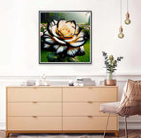 Axquilon Flowers Diamond Art Kits for Adults - Flower Diamond Painting Kits for Adults Beginner, DIY 5D Full Drill Gem Art for Home Wall Decor 12x12 inch Axquilon