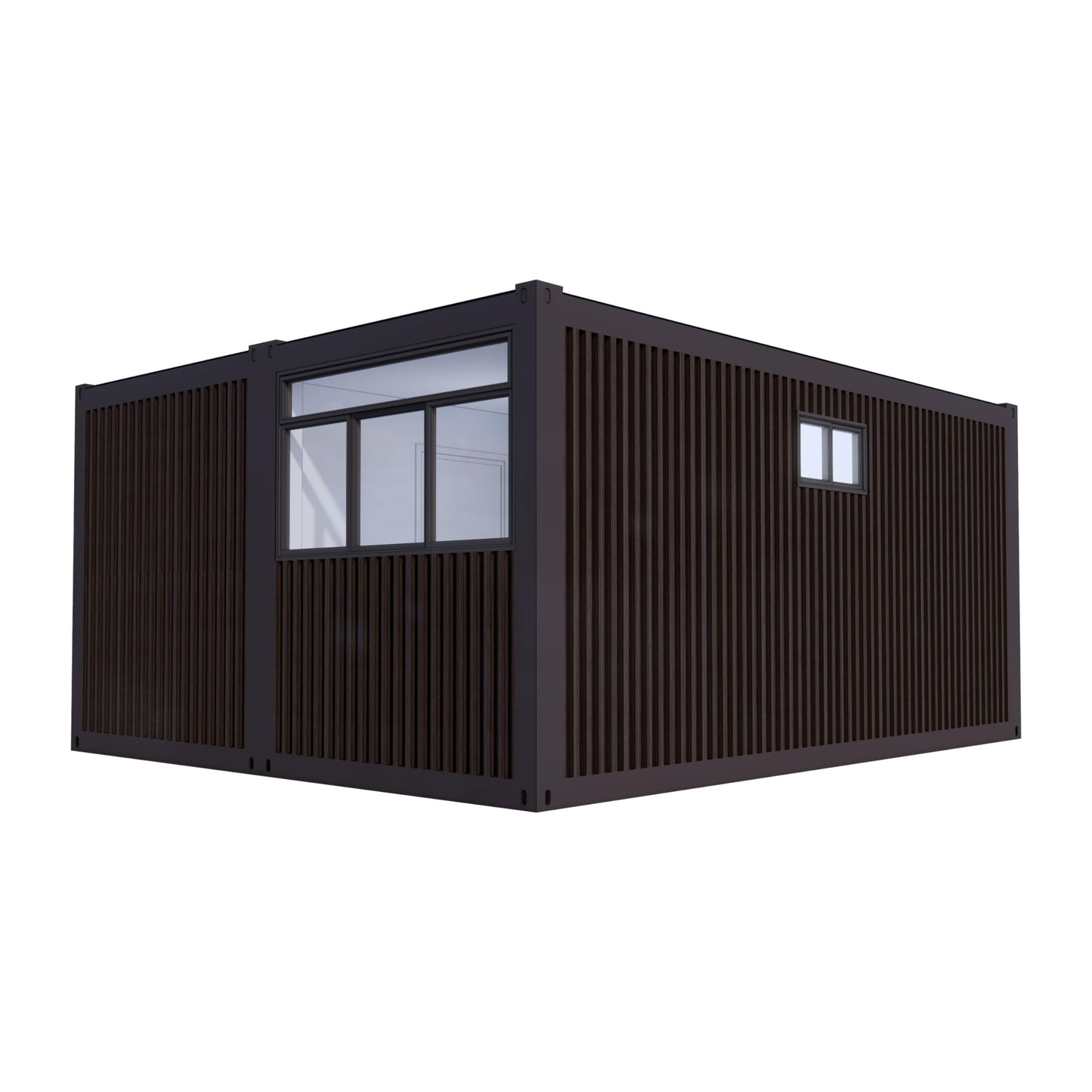 Barn Homes Prefabricated House with Bathroom and Kitchen, 20ft, Guest House, Tiny House, Mobile House, Modular Homes, Container Homes, Cabin Prefab, Tiny House to Live in (20FT) - WoodArtSupply