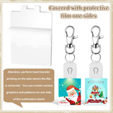 Tondiamo 10 Pcs LED Sublimation Blank Keychain Acrylic Lighted Transfer DIY Crafts Fall Thanksgiving Christmas Keychain Gift(Rectangular) Tondiamo