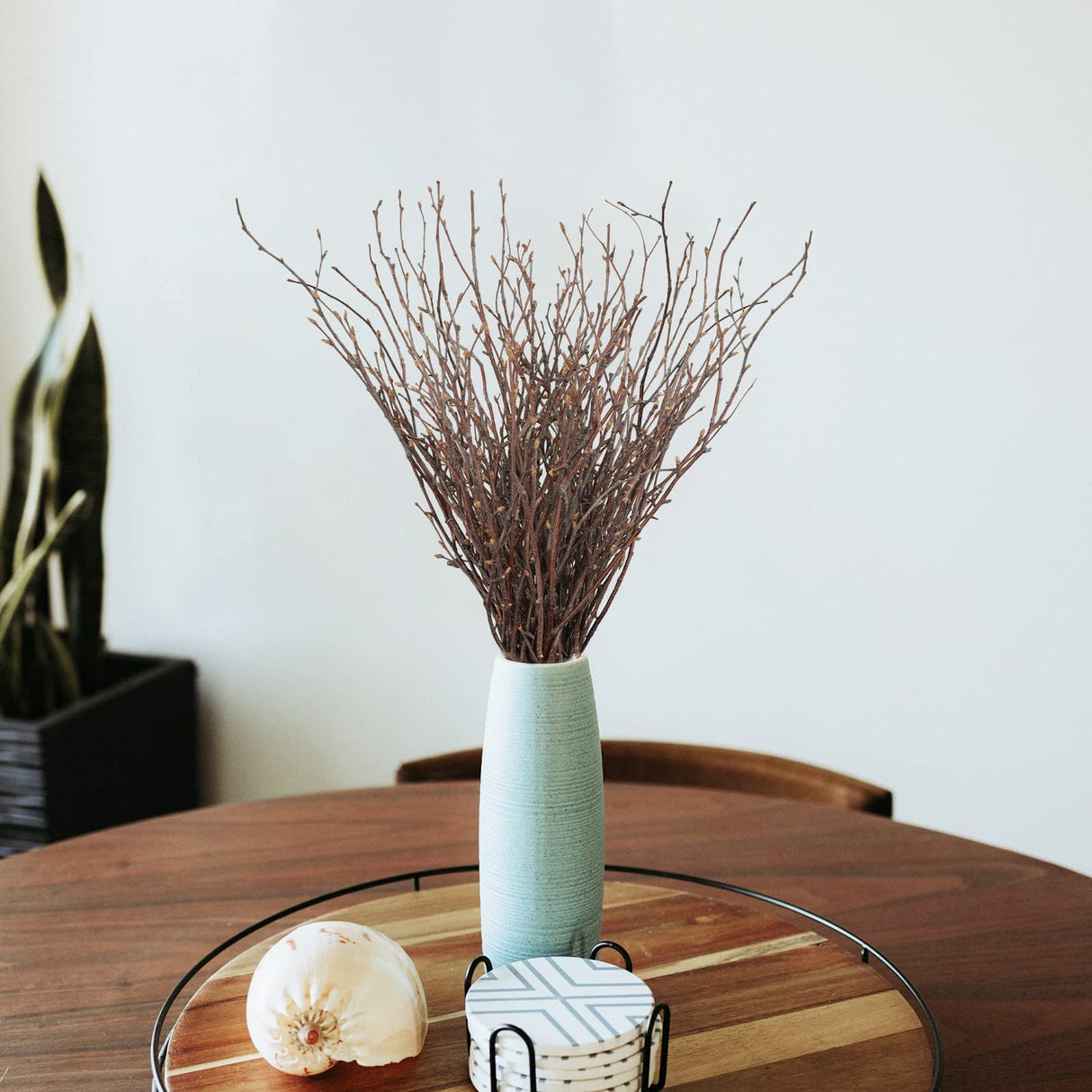 Uieke 50PCS Birch Twigs – 17 Inch Natural Dried Plants Decorative Birch Branches for DIY Crafts, Birch Sticks for Vases Wedding Arrangements Home Wreath Decor Uieke