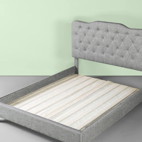 ZINUS Compack Fabric Covered Wood Slats, Bunkie Board, Box Spring Replacement, Natural, King Zinus