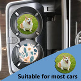 Sublimation Car Coasters Blanks with Cork Back 2.75 inch MDF Sublimation Blanks Bulk Products Car Coasters Sublimation Cup Holder Blanks DIY Crafts 24 Pack AiDiYGECO