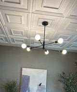 STICKGOO PVC Ceiling Tiles, 2'x2' Glue Up Ceiling Panel White to Prevent Breakage Cover 48 Sq. Ft, Pack of 12 Tiles STICKGOO