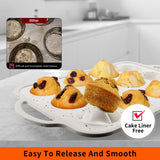 2Pack Silicone Muffin Pan For Baking With Metal Reinforced Frame, 12 Cup Nonstick Cupcake Pan, BPA Free Silicone Mini Muffin Pan, Cupcake Baking Pan Molds for Oven With Silicone Brush（Small Size） POSOSTO