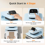 HTVRONT Auto Heat Press 2 - Heat Press Machine for T Shirts with Adjustable Pressure & Higher Heating Height, Heat Up Fast & Evenly Heat Press 15x15 for Sublimation, Puff HTV, Heat Transfer Project HTVRONT