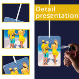 200 pcs sublimation air fresheners blanks ，sublimation car freshener blanks with packaging air freshener blanks DIY Air Freshener for Car and Home Hanging Decoration LIZOIDZSM