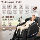 CASINTA 3D Massage Chairs Full Body and Recliner - 53.5 Extend Sl Track Shiatsu Massage Chair - 2 Zero Gravity,11 Massage Techniques,Core Heating & 22 Airbag, Smart Foot Rollers,Ai Voice, Yoga Mode CASINTA