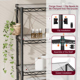 SINGAYE Over-The-Toilet Storage Rack 3-Tier Bathroom Organizer and Storage Shelf Over Toilet with Adjustable Shelf and Basket Freestanding Space Saver Bathroom Shelves Above Toilet for Room Black SINGAYE
