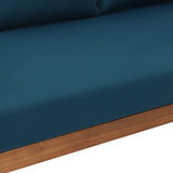 Christopher Knight Home Claremont Outdoor 3 Seater Daybed with Cushions - Acacia Wood - Teak/Dark Teal Christopher Knight Home