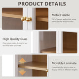 Furnaza Arched Wall Mounted Medicine Cabinets with Tempered Glass Doors,Bathroom Cabinet with Adjustable Shelf for Kitchen,Living Room Furnaza