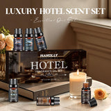 Hotel Diffuser Oils Gift Set - 6x10ML Luxury Hotel Scent Essential Oils Set for Diffuser, Candle Making - Premium Fragrance Oil, My Way, Ember, Dream On, Serene Coast, Midnight Velvet, Golden Bloom Hanolly