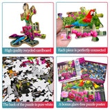 500 Piece Jigsaw Puzzle for Adults -Flowers & Birds Jigsaw Puzzles 500 Pieces Puzzles for Adults-Finished Size 19.3" x 13.7" HUADADA