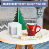 Harloon 24 Pcs Mug Boxes for Gifts Coffee Mug Gift Box for Blanks Sublimation Mugs Packaging 11oz, 12oz, 15oz Transparent Ceramic Coffee Cups Gift Box (White) Harloon
