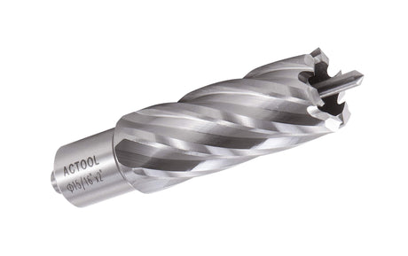 ACTOOL 15/16" Diameter × 2" Depth of Cut HSS ANNULAR Cutter with 3/4'' Weldon Shank ACTOOL