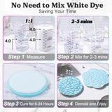 LET'S RESIN EPOXY RESIN White Epoxy Resin,44OZ Bubble Free & High-Gloss Epoxy Kit,Self Leveling Resin and Hardener for Art Crafts,Jewelry Making,Wall Clock LET'S RESIN EPOXY RESIN