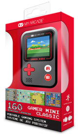 My Arcade Gamer Mini Classic-Red: Miniature Handheld Gaming System Packed with 160 Games, 1.8'' Color Display (DGUN-3925), Small My Arcade