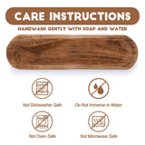 Xaatren Large Wooden Dough Bowl Decorative Wooden Bowl Rustic Long Dough Bowls Decor for Farmhouse Home Dining Table Centerpiece Living Room Kitchen Decorations(20 x 6 Inch,Brown) Xaatren