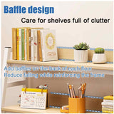 JXCAA Ladder Bookcase for Computer Desk, 2-Tier, 3-Tier, Dorm Room Desk Hutch, Desktop Bookshelf Organizer, Steel Frame, with Installation Tools, Dark Walnut, H 65/90 Cm JXCAA