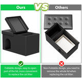 MESTYL Extra Large Cat Litter Box Enclosure, 34"x20"x20" Hidden Litter Box Furniture with Flip-Up Lid,Cat Litter Box Storage Bench for Living Room or Bedroom, Odor Control, Easy to Assemble mestyl