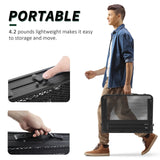 Folding Table, 2x1.3 FT Camping Table with Mesh Desktop,Folding Grill Table with Mesh Bag,Portable Outdoor Table for Picnic,Camping,BBQ,Beach(Black) WildFinder